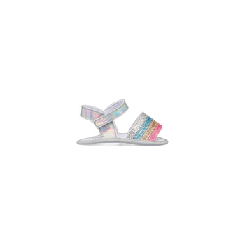 Sandali primi passi argento da bambina con fascia arcobaleno Chicco Niraffa, Brand, SKU k211000035, Immagine 0